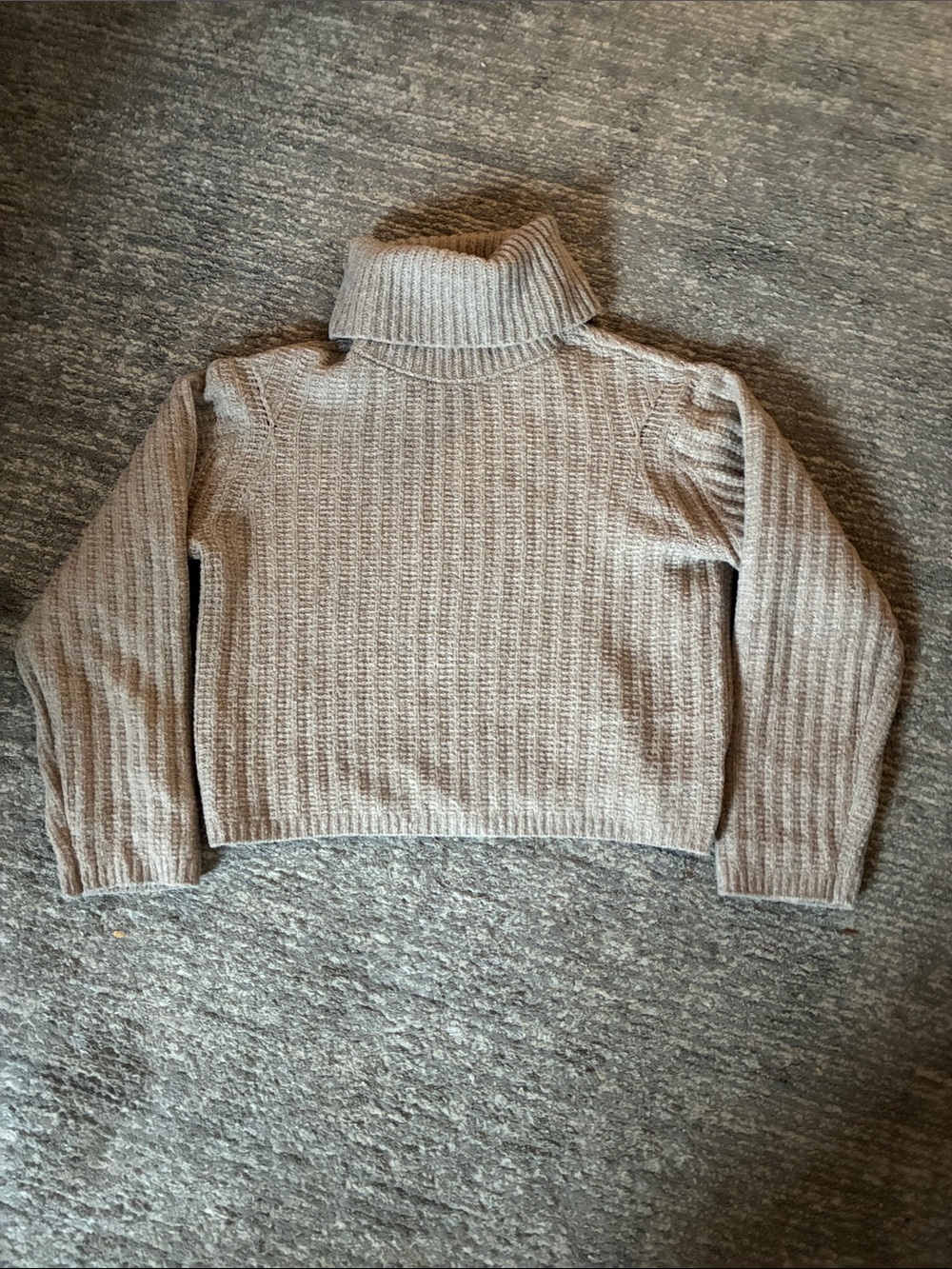 Universal Thread tan crop turtleneck sweater